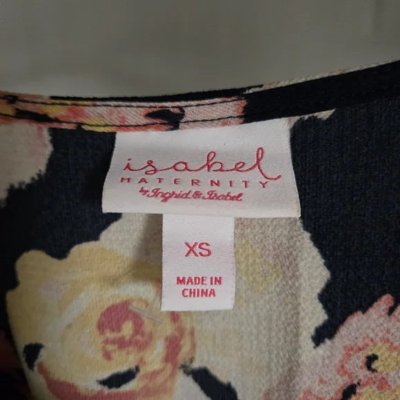 Isabel Maternity by Ingrid & Isabel Floral Black Maxi Dress - Picture 4 of 4